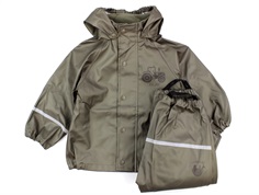CeLaVi rainwear pants and jacket olive metallic